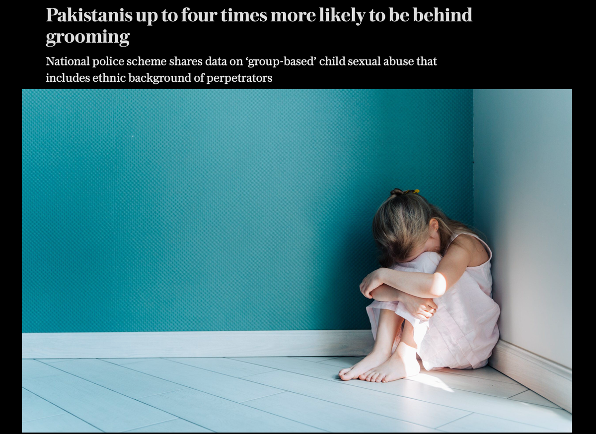 Hard Data, Harder Truth: Police Statistics Reveal Pakistani Patterns in Child Exploitation Cases